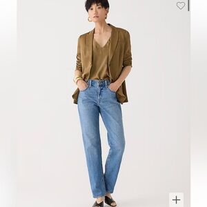 J Crew mid-rise '90s classic straight-fit jeans